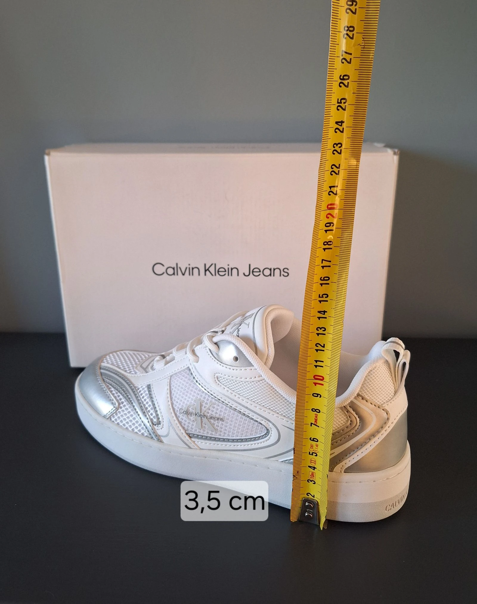 Calvin Klein tênis branco prateado tamanho 40 – photo 7